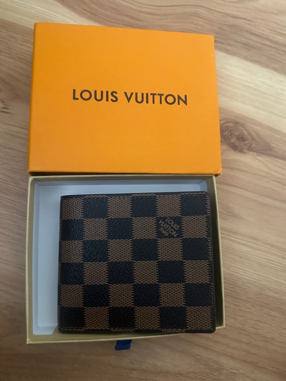 Louis Vuitton Brown Damier Ebene Men's Wallet